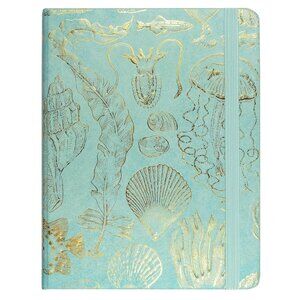 NWT Peter Pauper Sealife Sketches Journal Sea Shells Gold Hardcover Binding